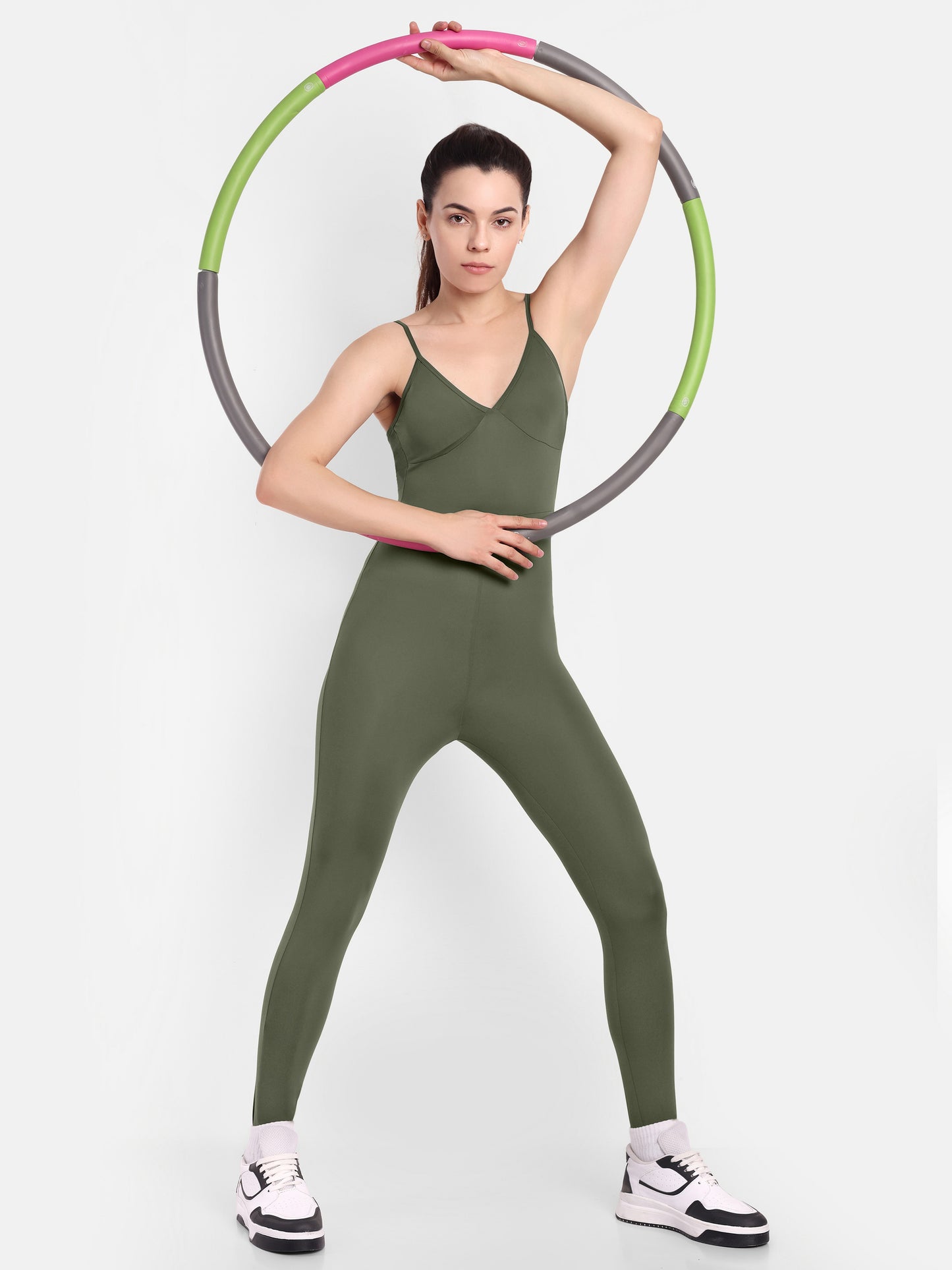 LYLA BODYSUIT IN OLIVE GREEN