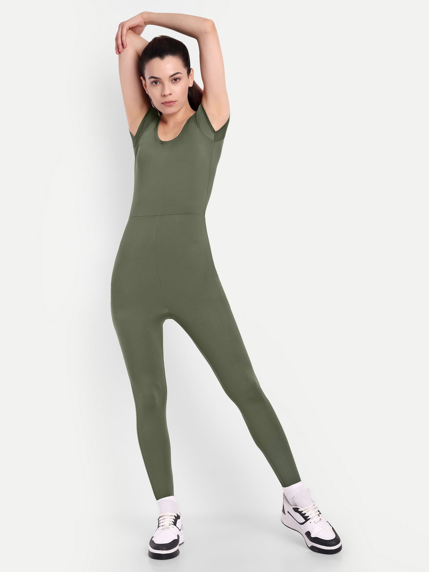 MARA BODYSUIT IN OLIVE GREEN