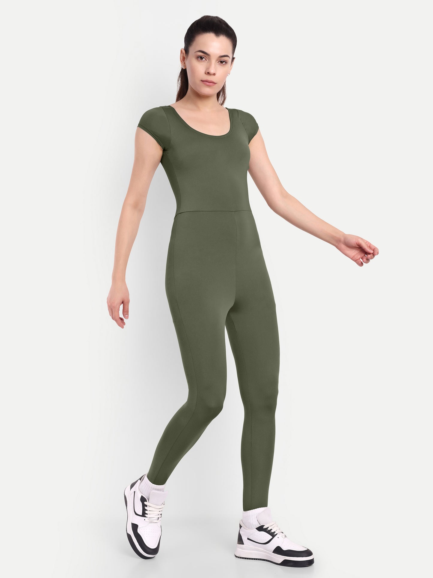 MARA BODYSUIT IN OLIVE GREEN