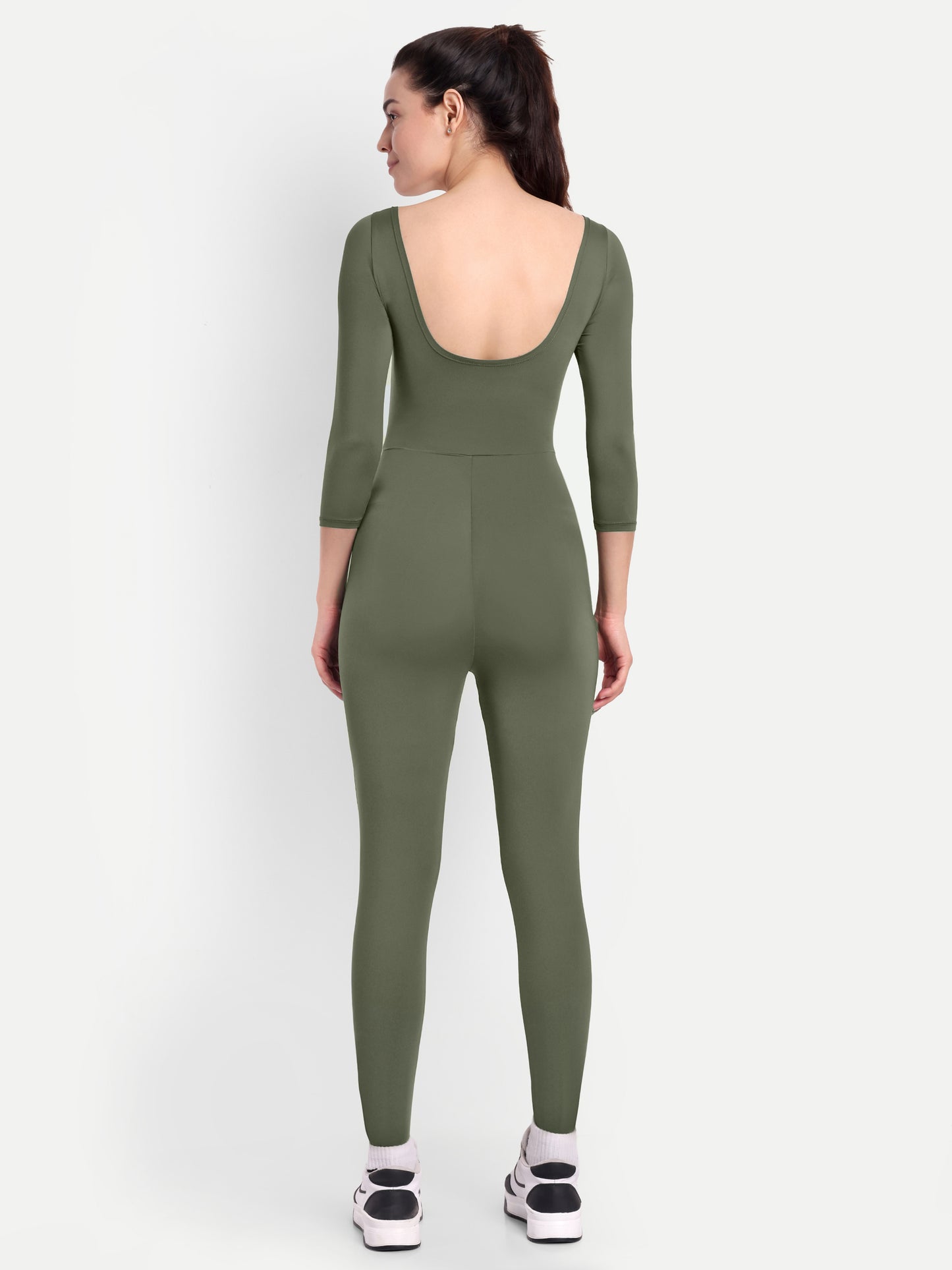 PARIS BODYSUIT IN OLIVE GREEN