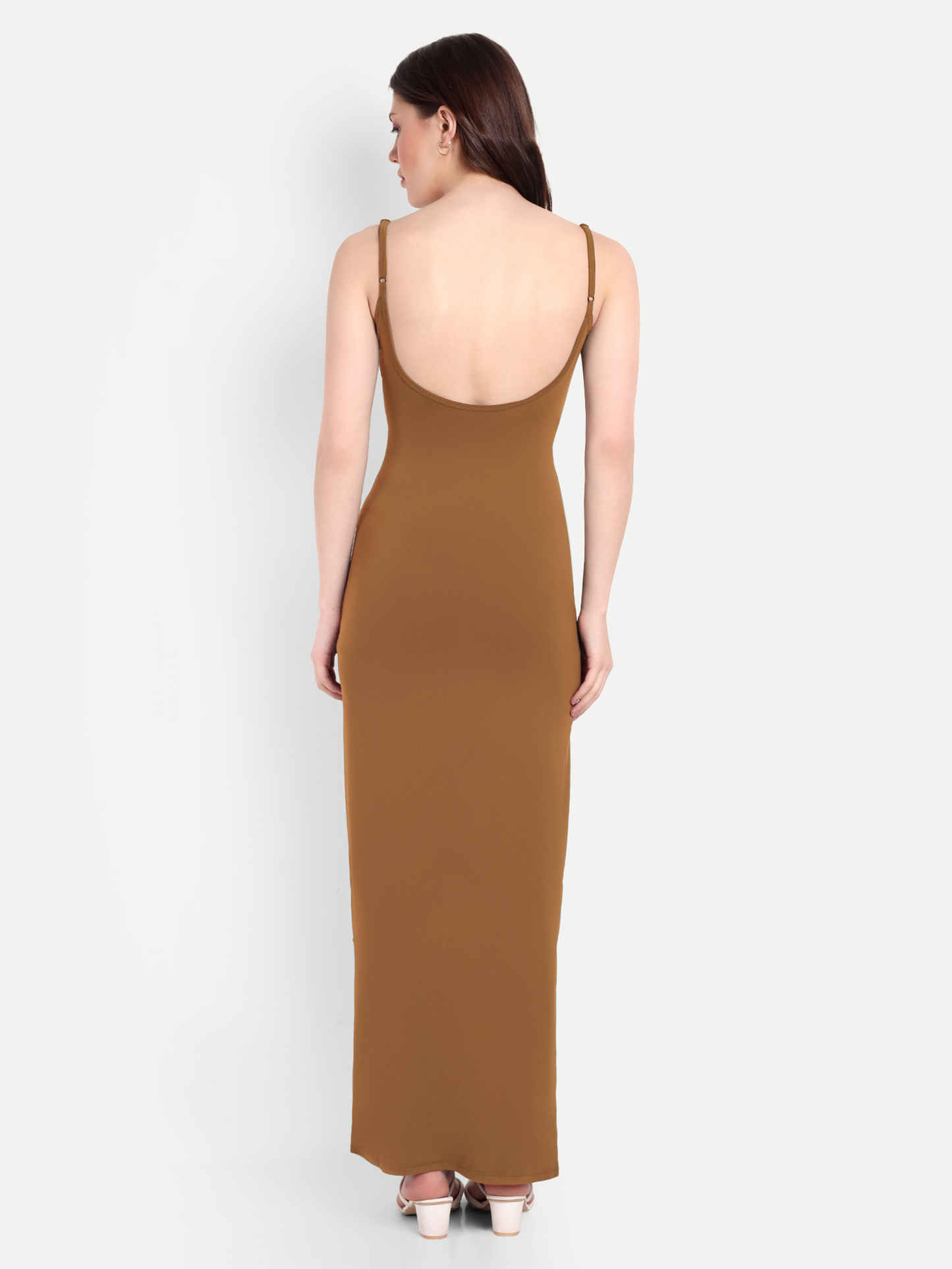 SOPHIA LOUNGE DRESS IN CHOCOLATE BROWN