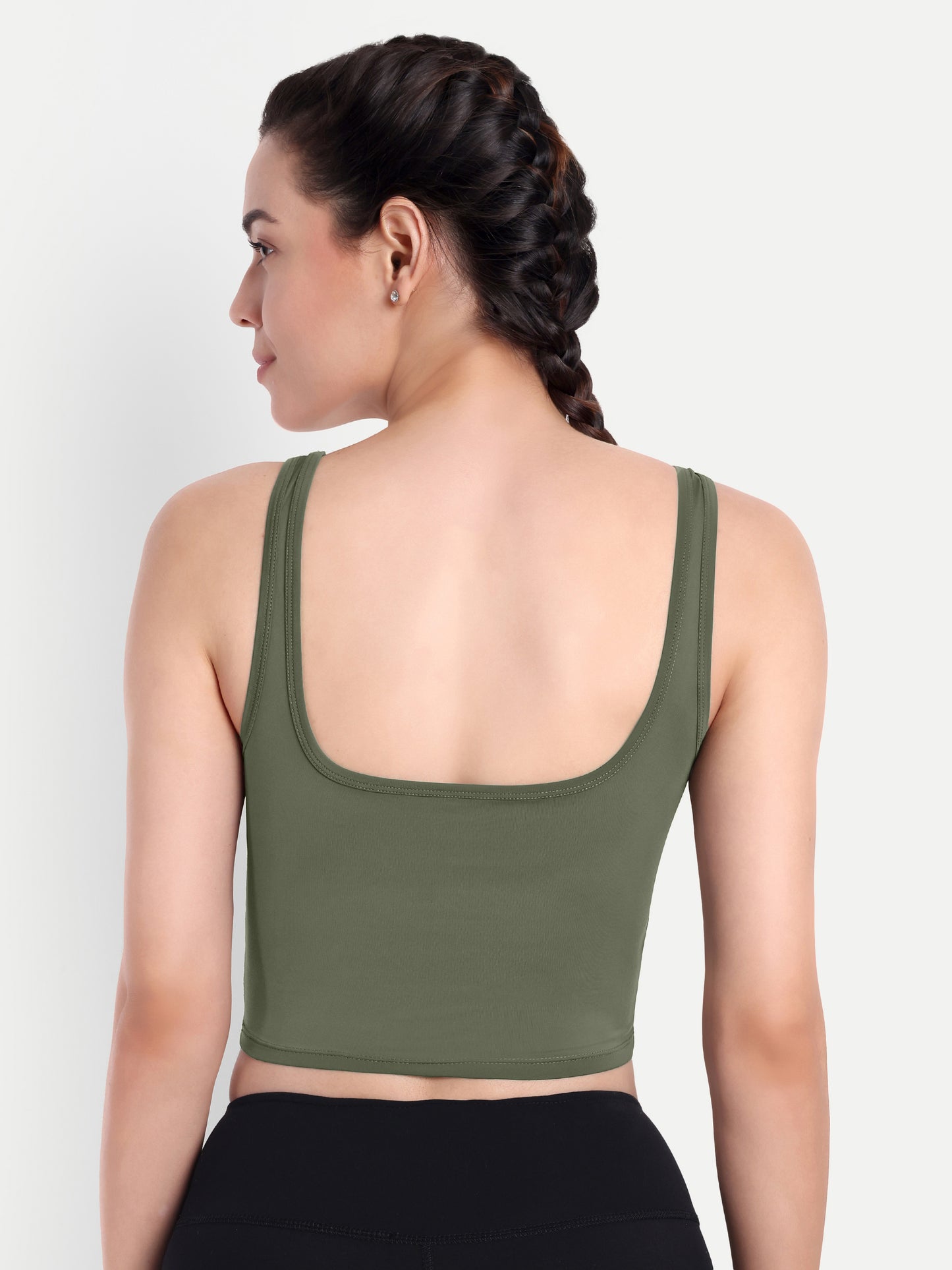 LOLA TANK TOP IN OLIVE GREEN