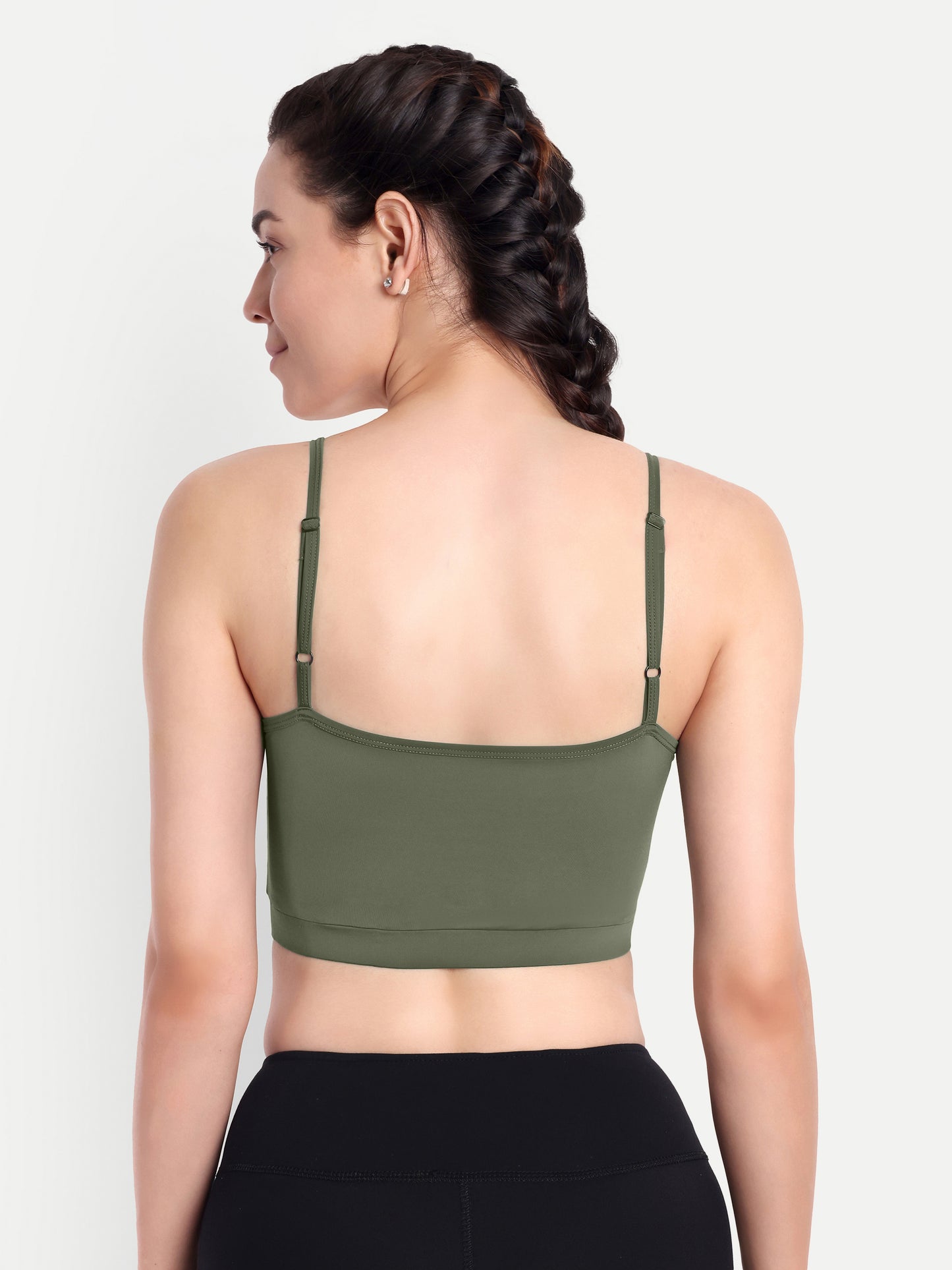 LANA SPORTS BRA IN OLIVE GREEN