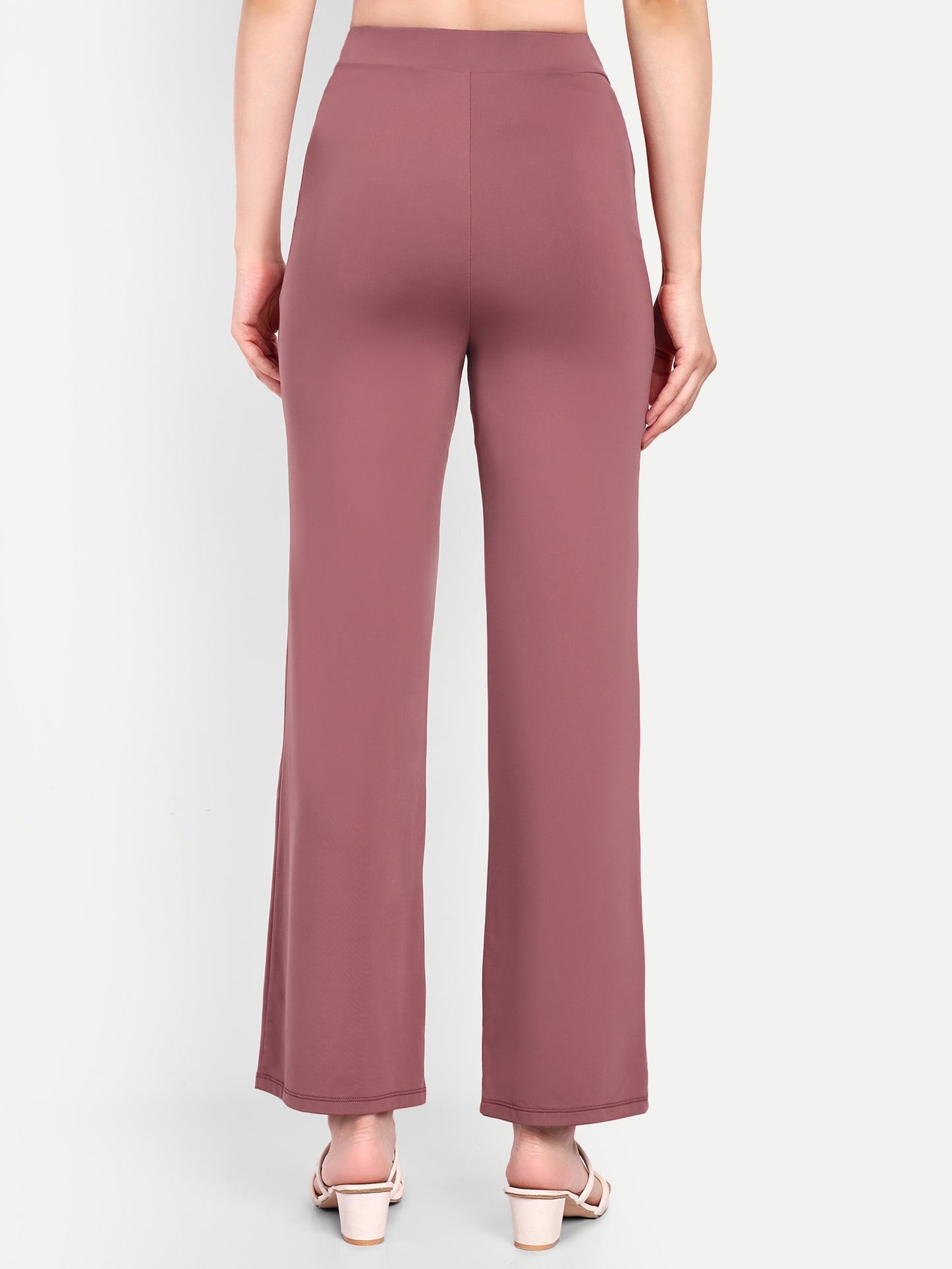 JULIA FLARED PANTS IN PINK ROSE