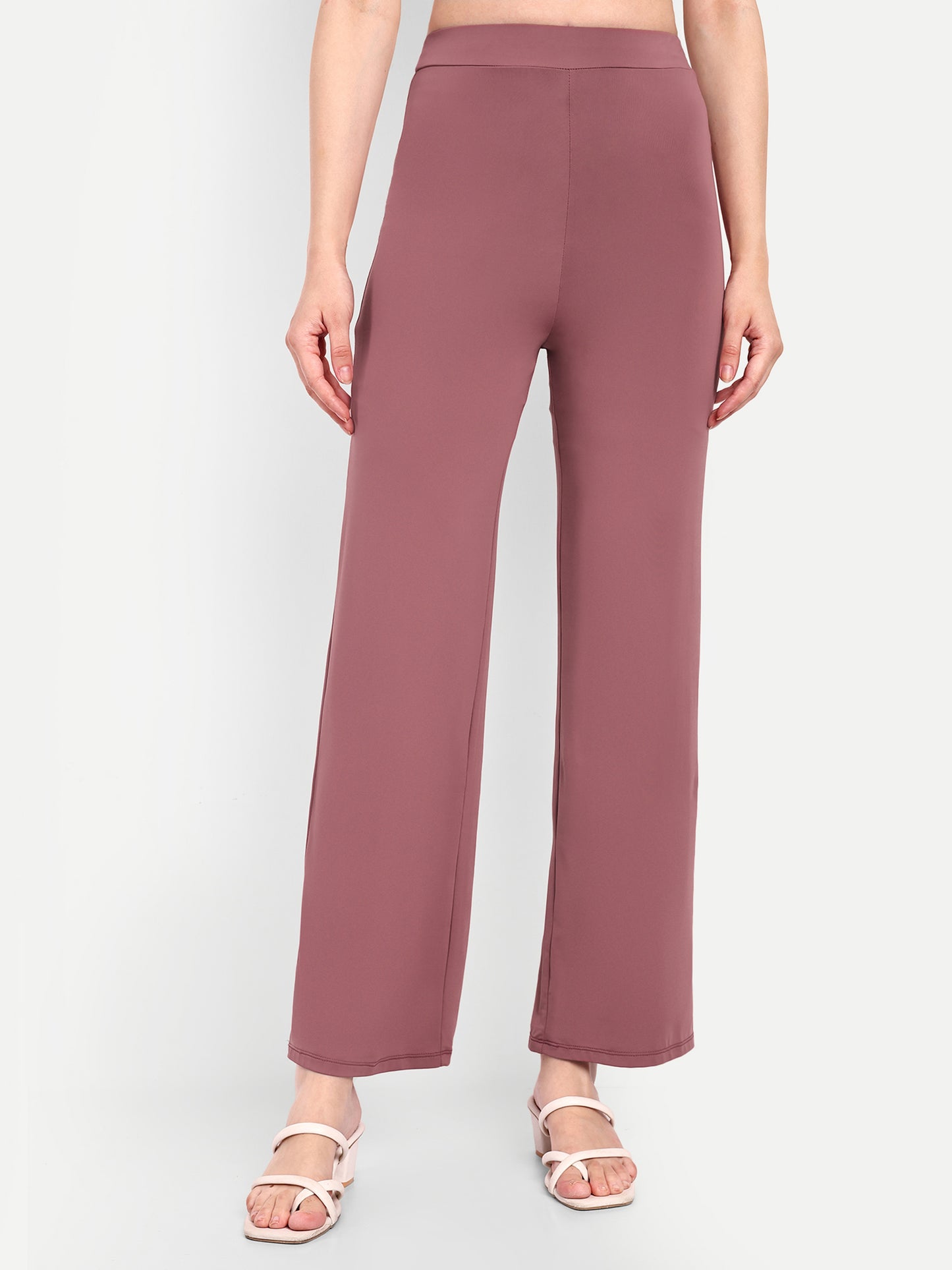 JULIA FLARED PANTS IN PINK ROSE