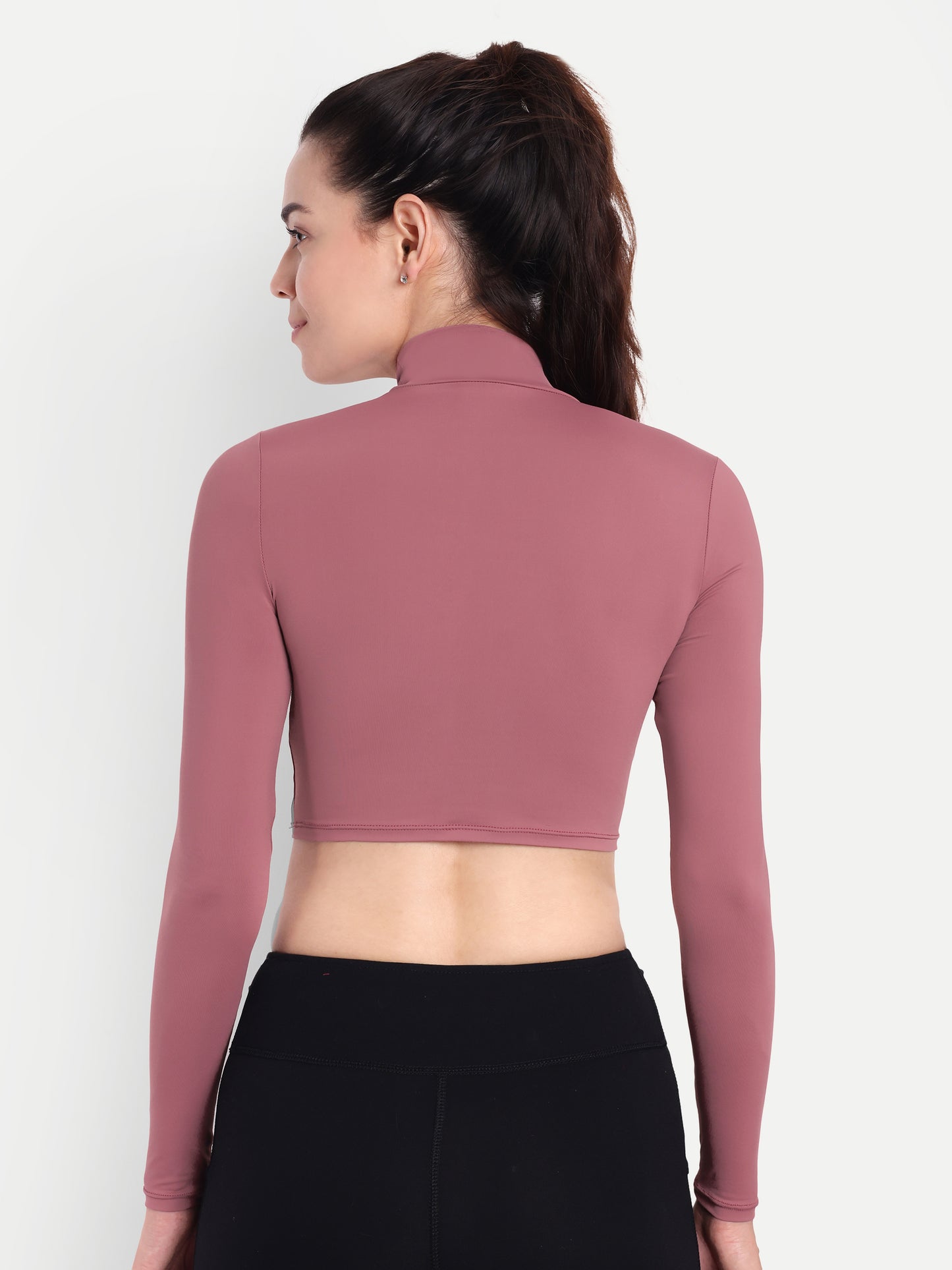 ELLE CROP TOP IN PINK ROSE