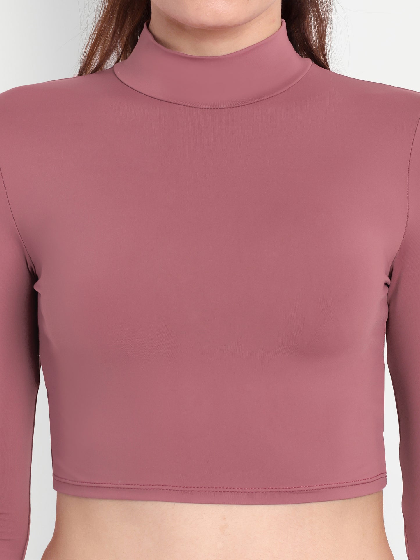 ELLE CROP TOP IN PINK ROSE