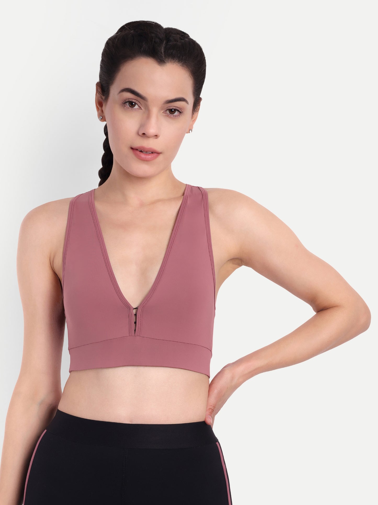 NATALIA SPORTS BRA IN PINK ROSE