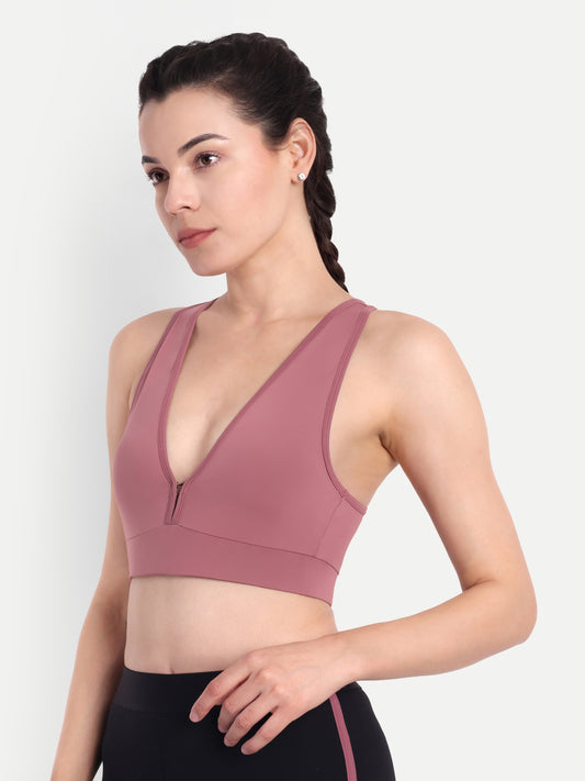 NATALIA SPORTS BRA IN PINK ROSE