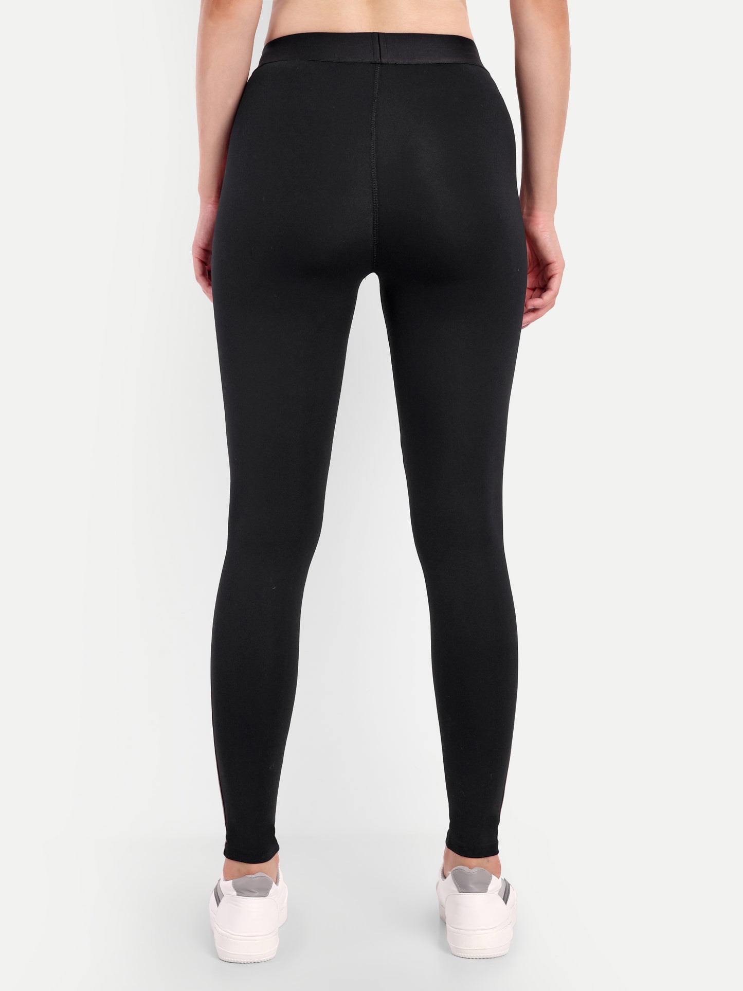 NAOMI ROSE ACCENT HIGH WAISTED BLACK LEGGINGS