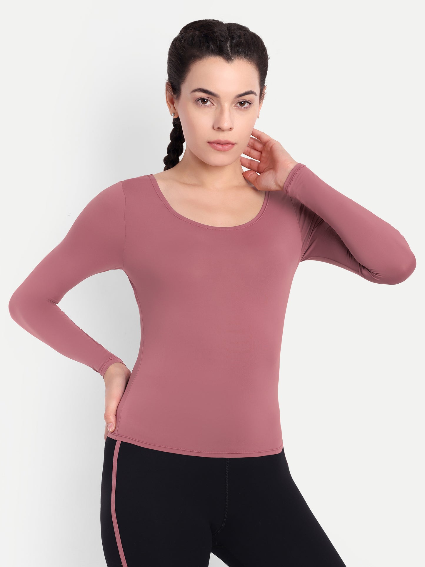 ZOE TOP IN PINK ROSE