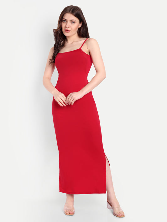 SOPHIA LOUNGE DRESS IN SCARLET RED