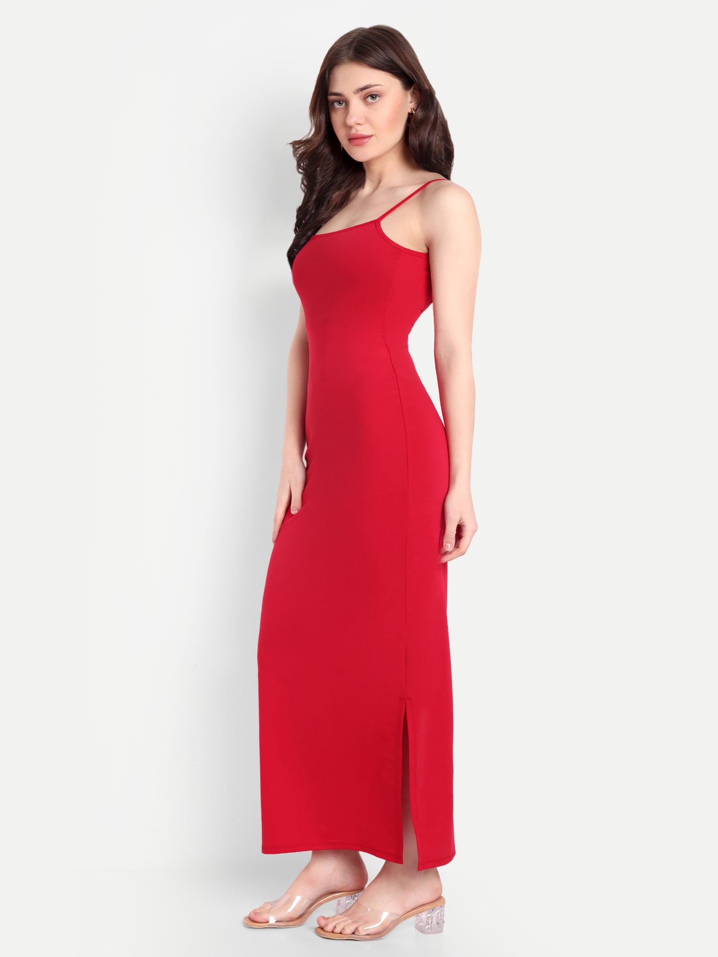 SOPHIA LOUNGE DRESS IN SCARLET RED