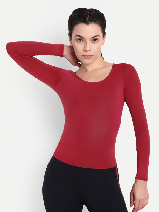 ZOE TOP IN SCARLET RED