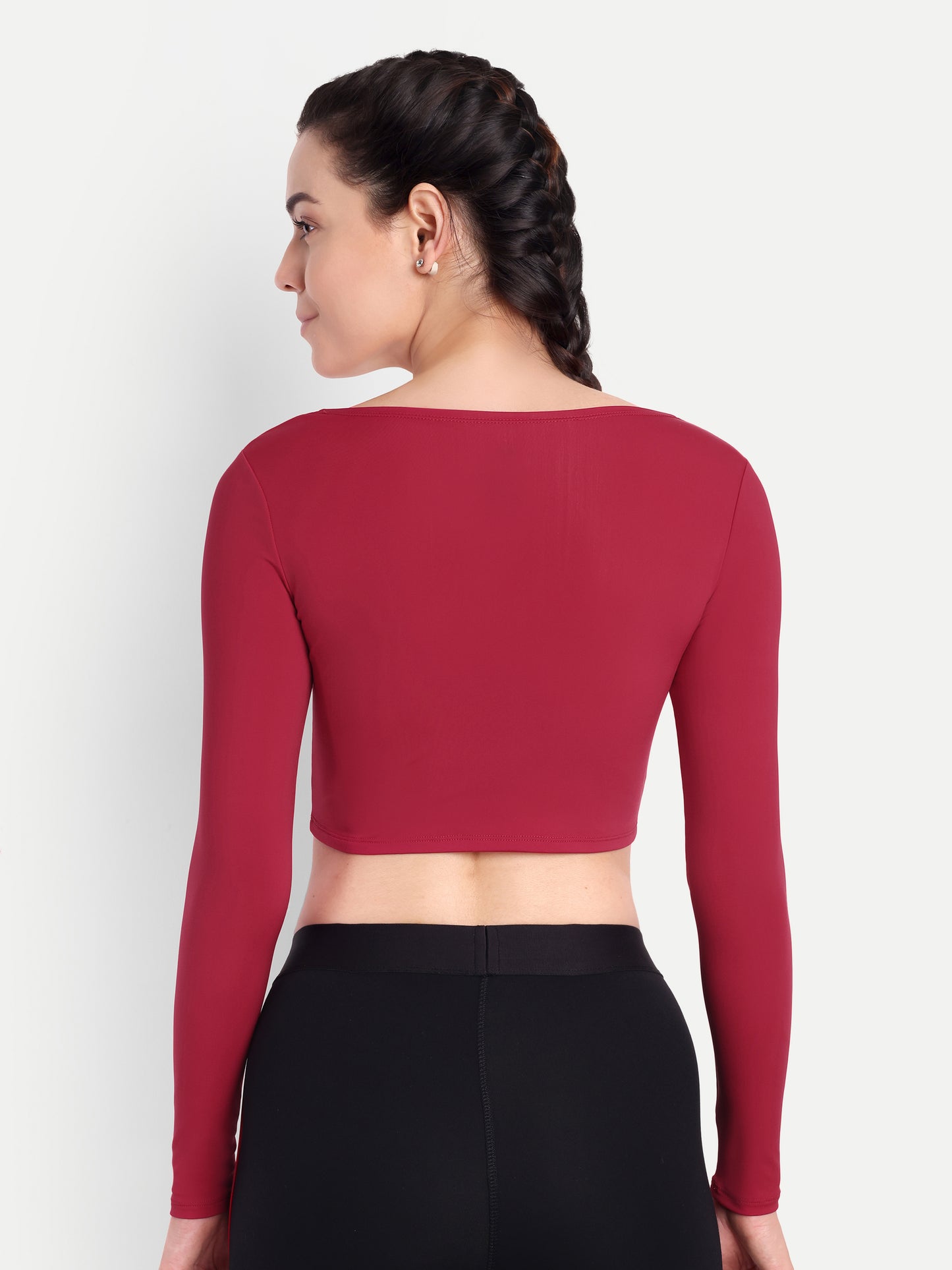 BLAKE CROP TOP IN SCARLET RED