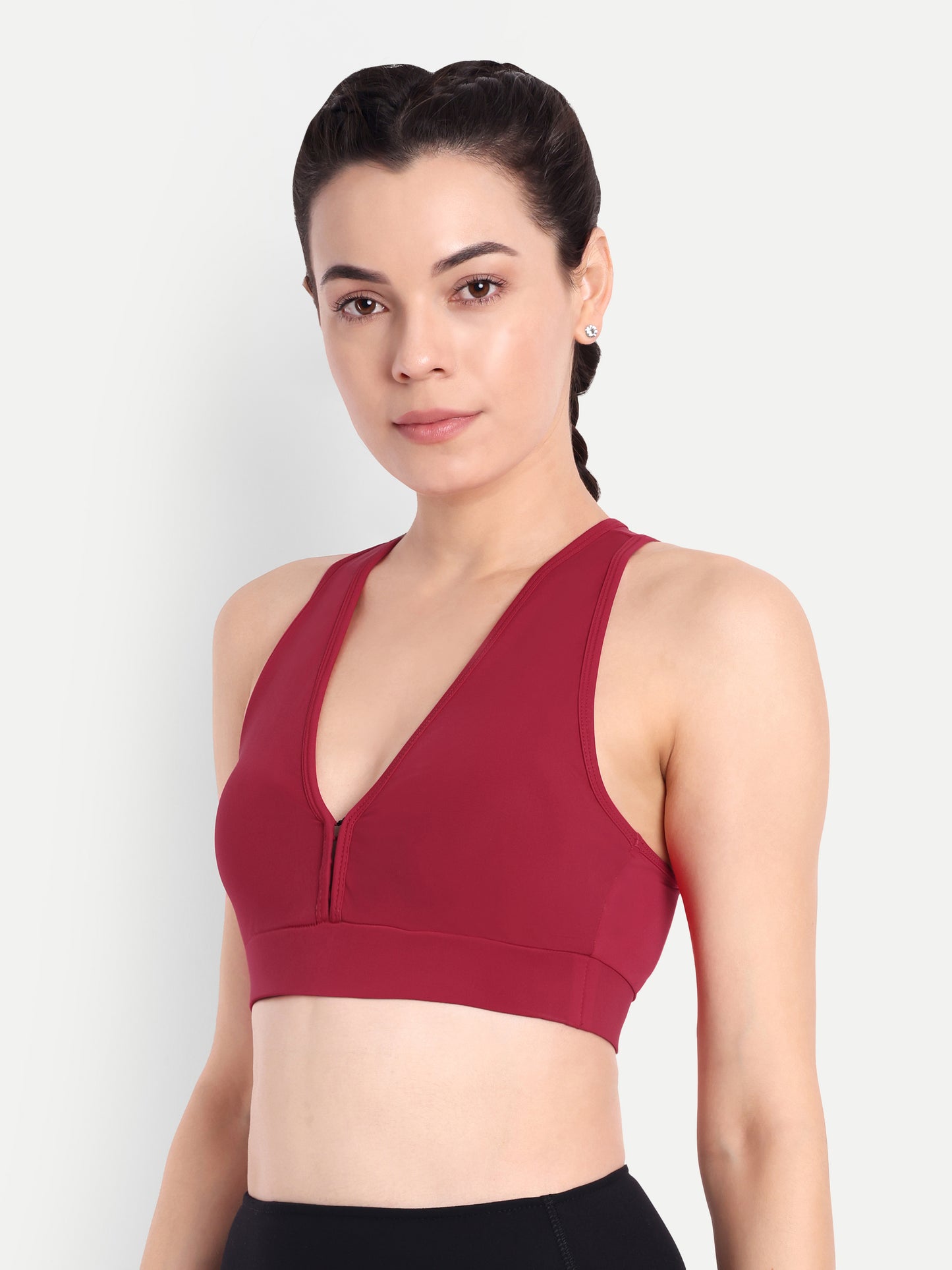 NATALIA SPORTS BRA IN SCARLET RED