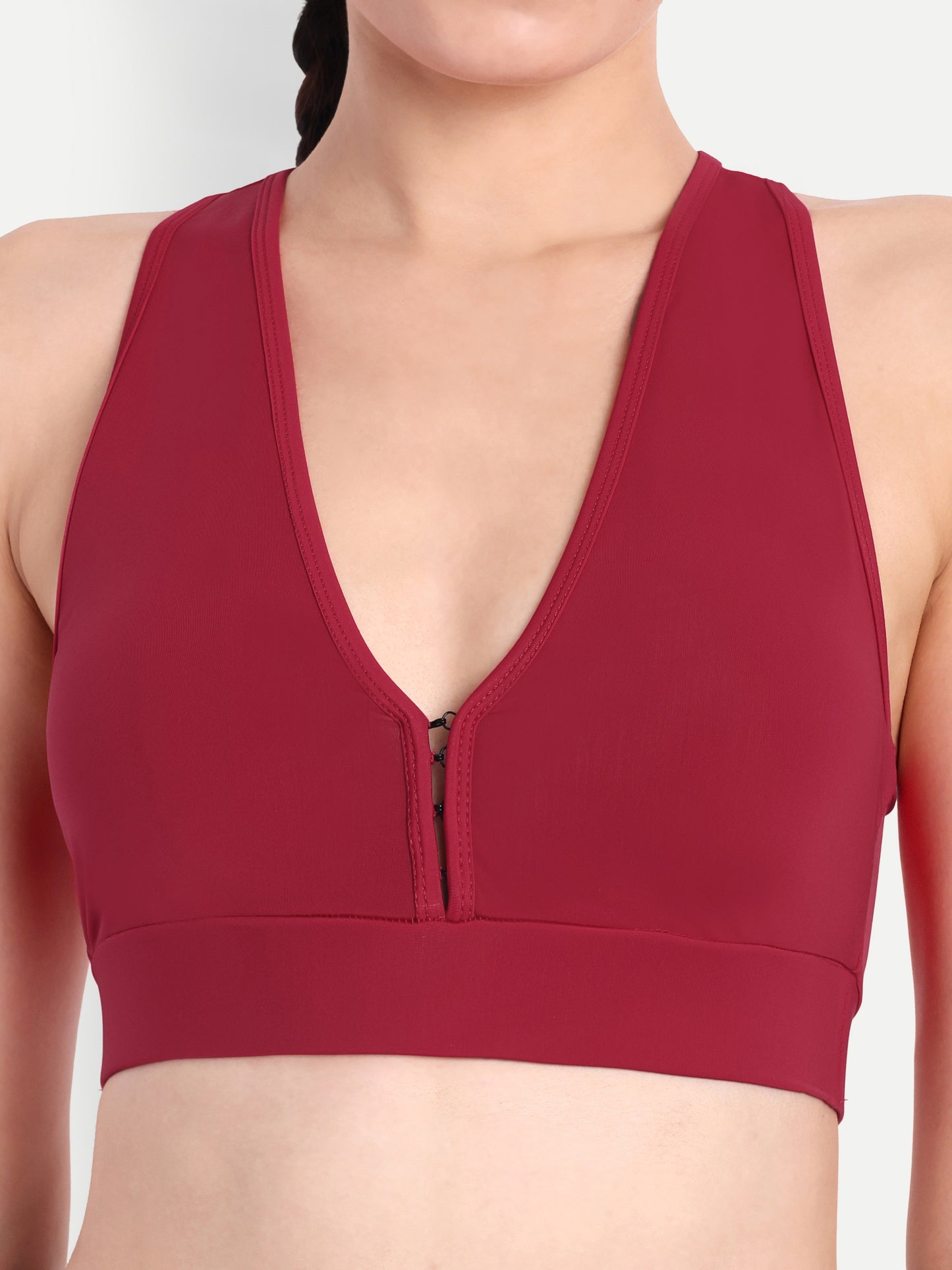 NATALIA SPORTS BRA IN SCARLET RED