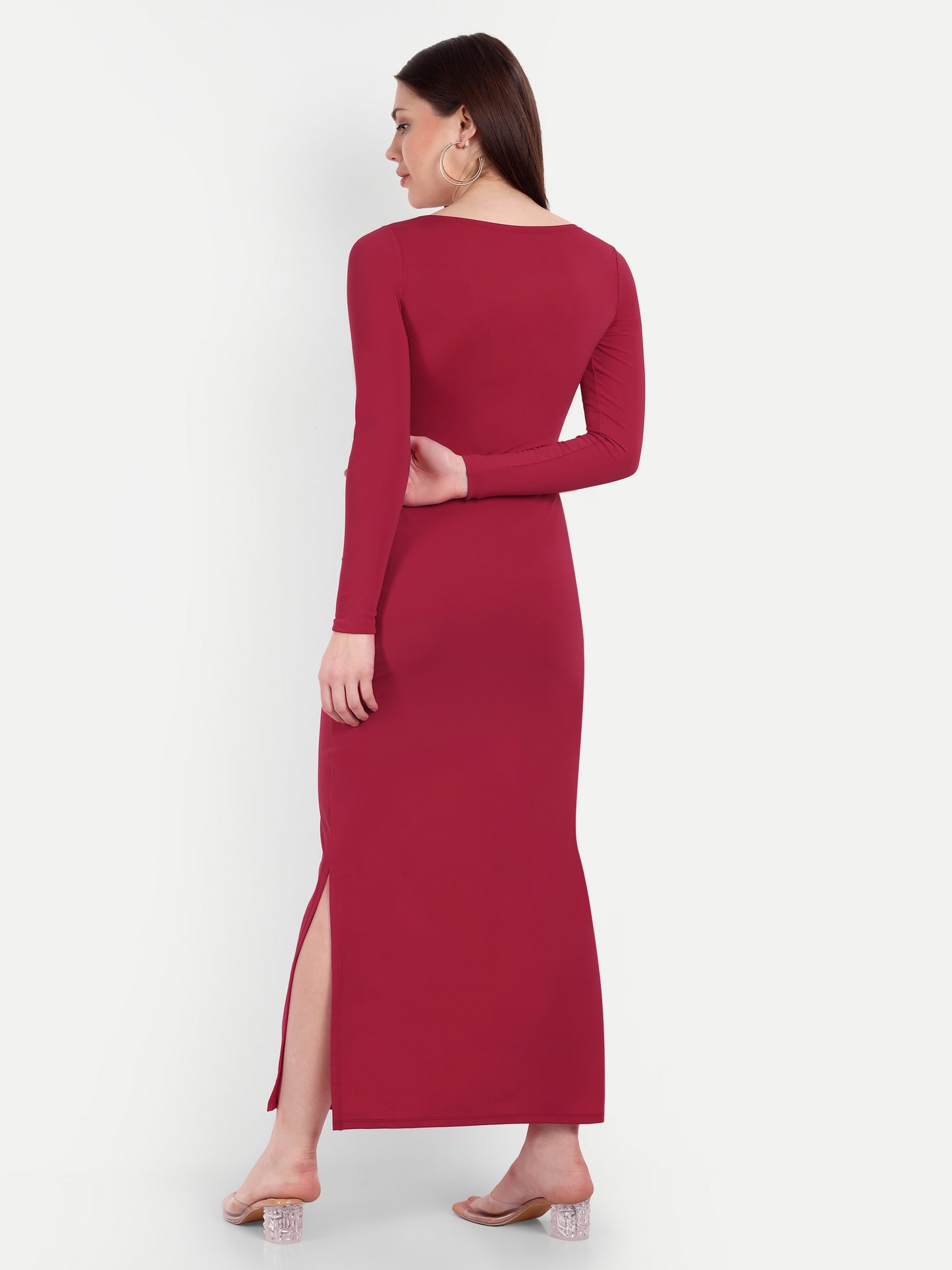 NADIA LOUNGE DRESS IN SCARLET RED