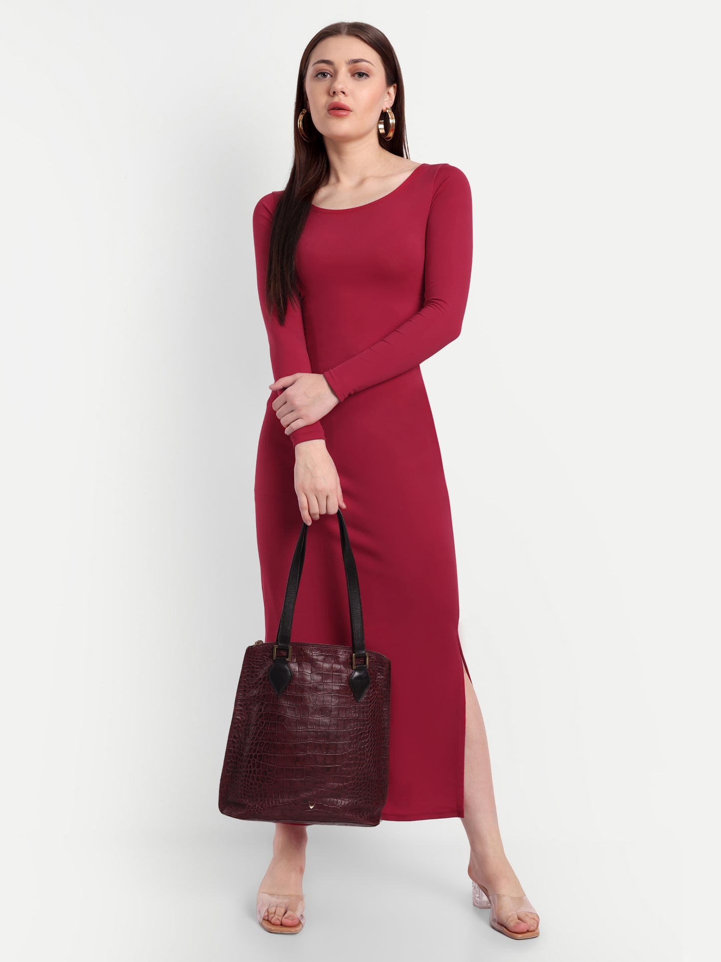 NADIA LOUNGE DRESS IN SCARLET RED