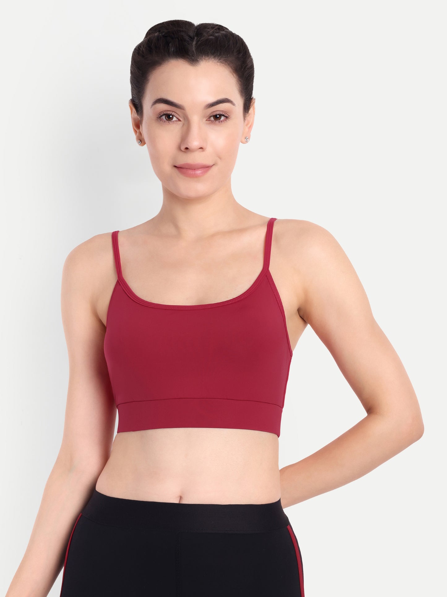 DEBBIE SPORTS BRA IN SCARLET RED