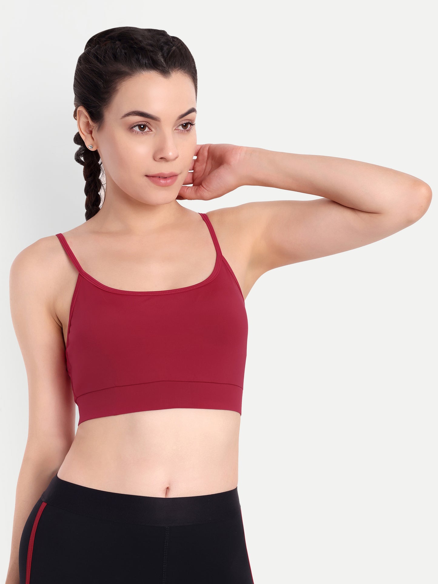 DEBBIE SPORTS BRA IN SCARLET RED