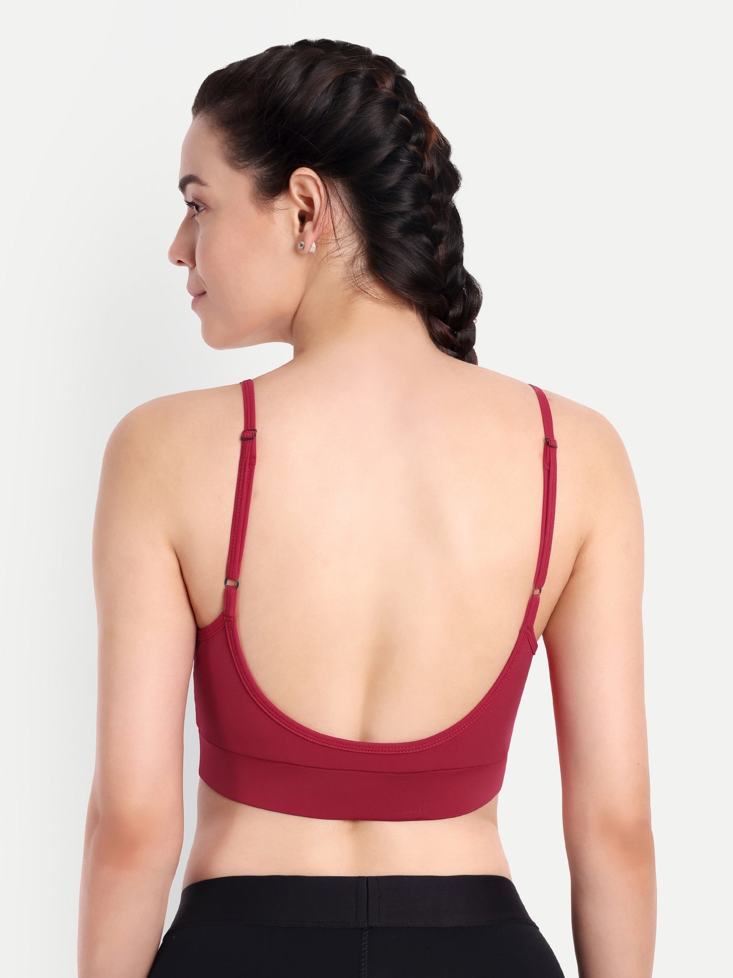 DEBBIE SPORTS BRA IN SCARLET RED