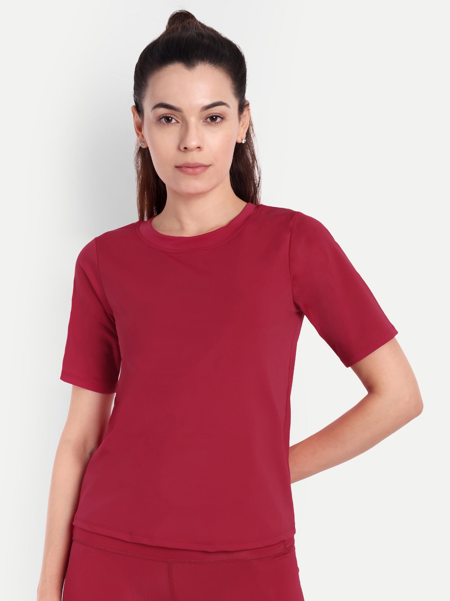 APRIL T-SHIRT IN SCARLET RED