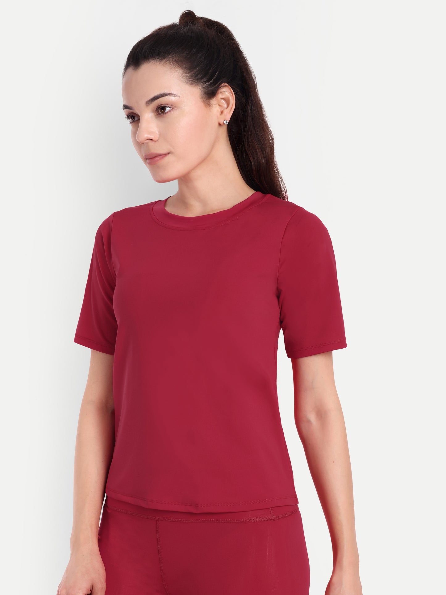 APRIL T-SHIRT IN SCARLET RED