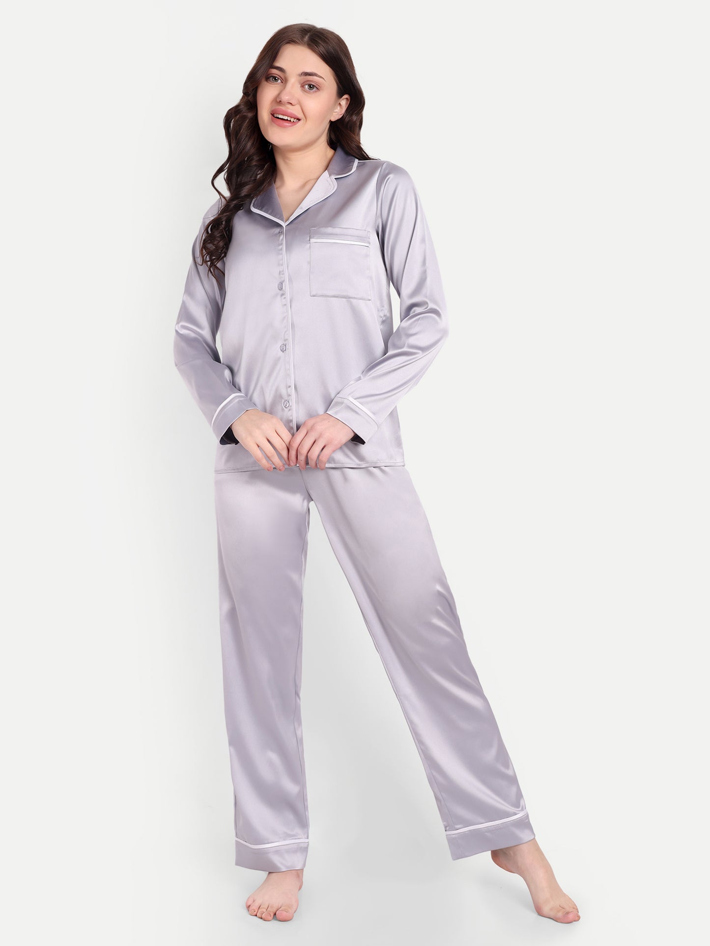 ANNA SLEEP SET IN SILVER