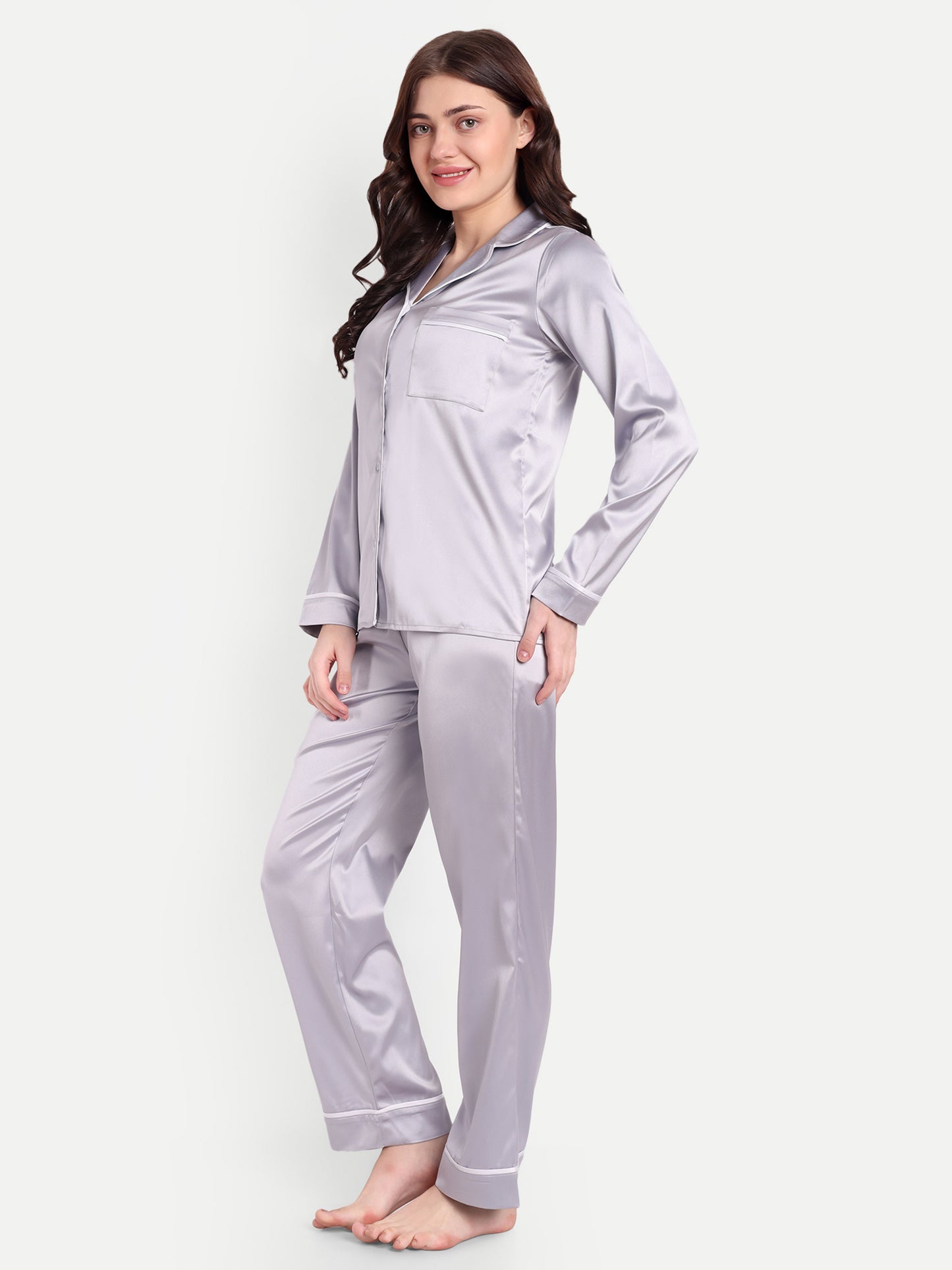 ANNA SLEEP SET IN SILVER