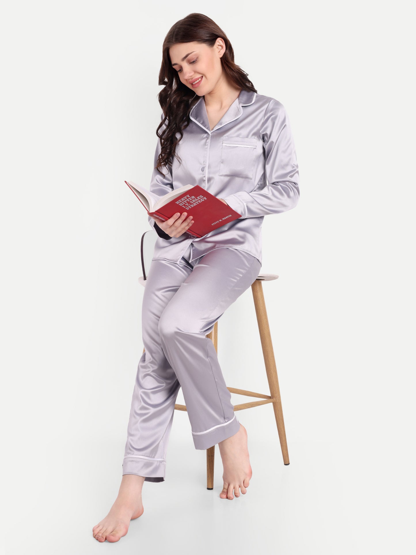 ANNA SLEEP SET IN SILVER