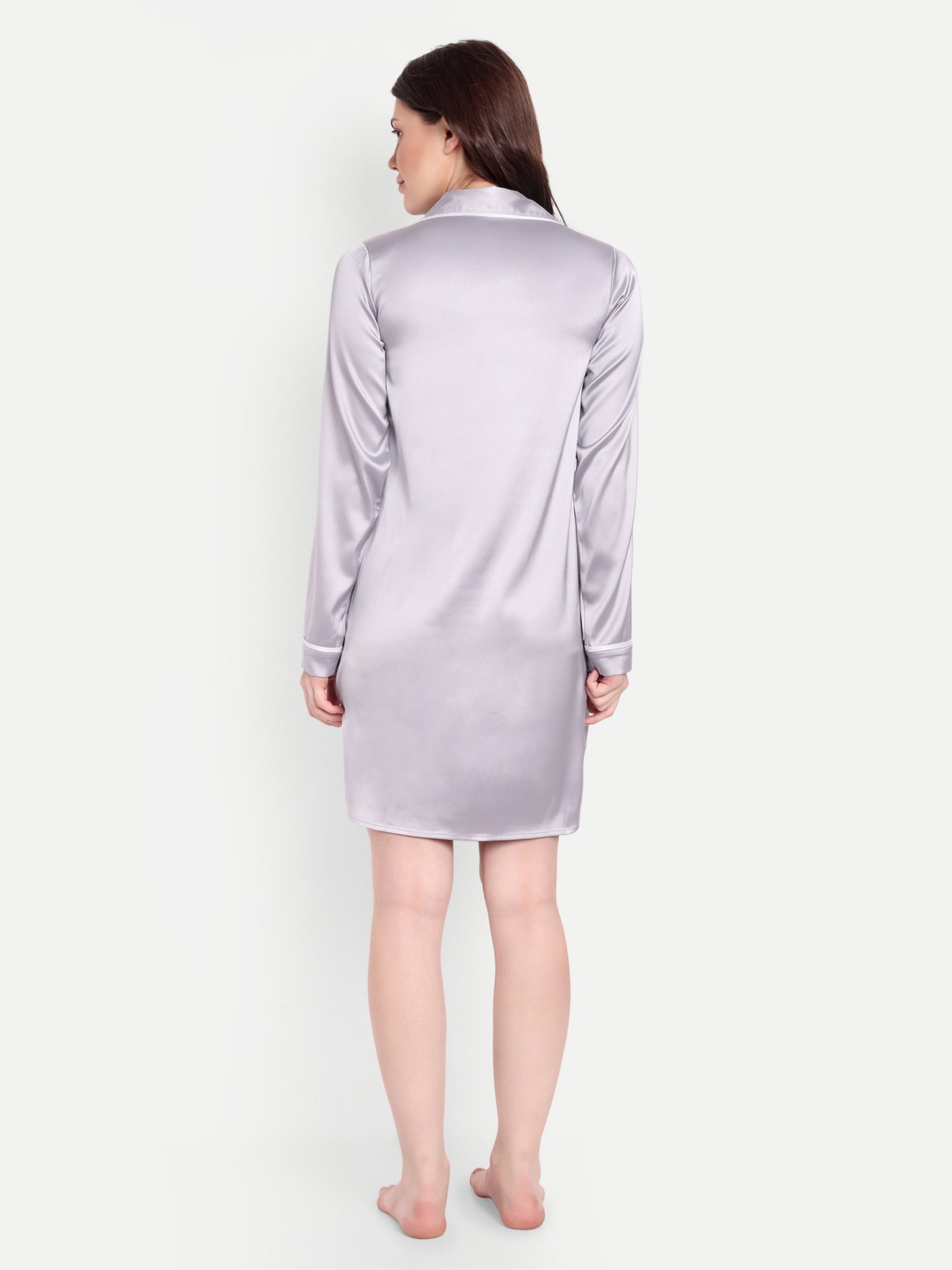 CHERIE SLEEP DRESS IN SILVER