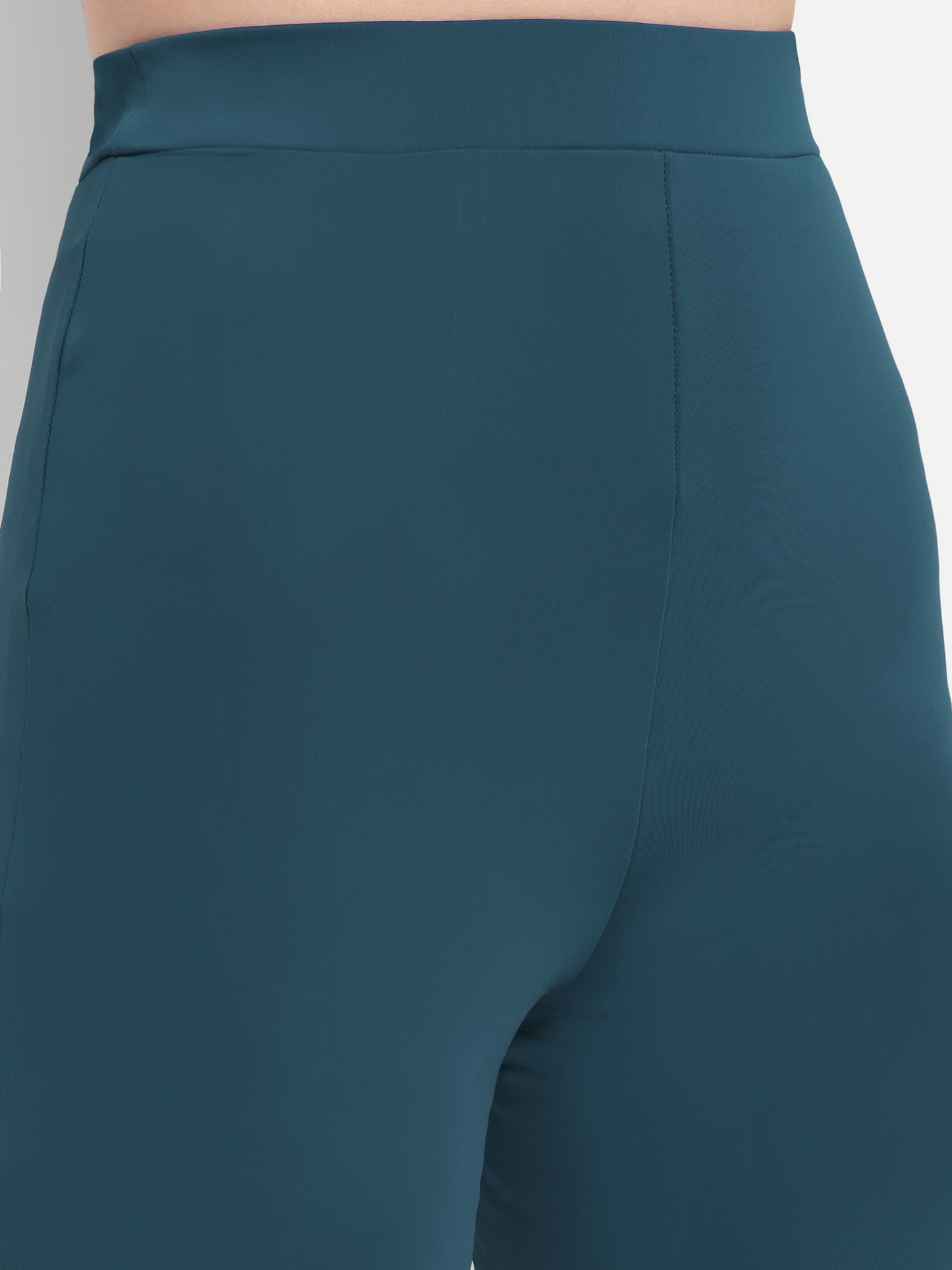 JULIA FLARED PANTS IN TEAL BLUE