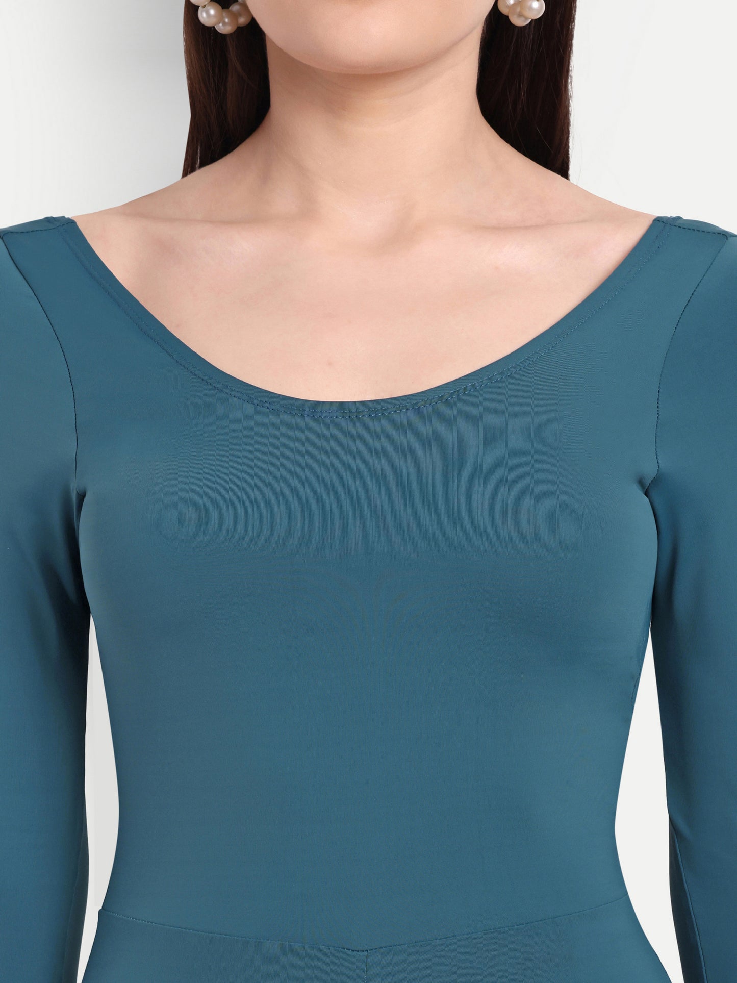 ARINA BODYSUIT IN TEAL BLUE