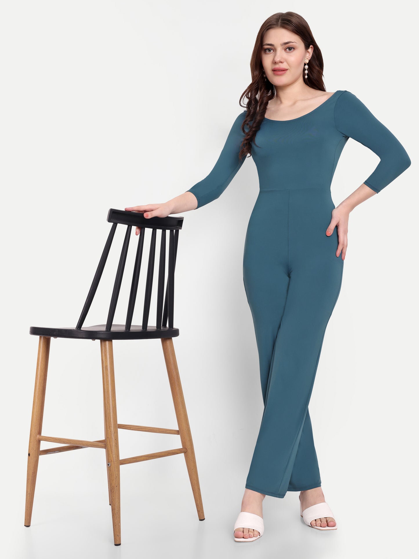 ARINA BODYSUIT IN TEAL BLUE