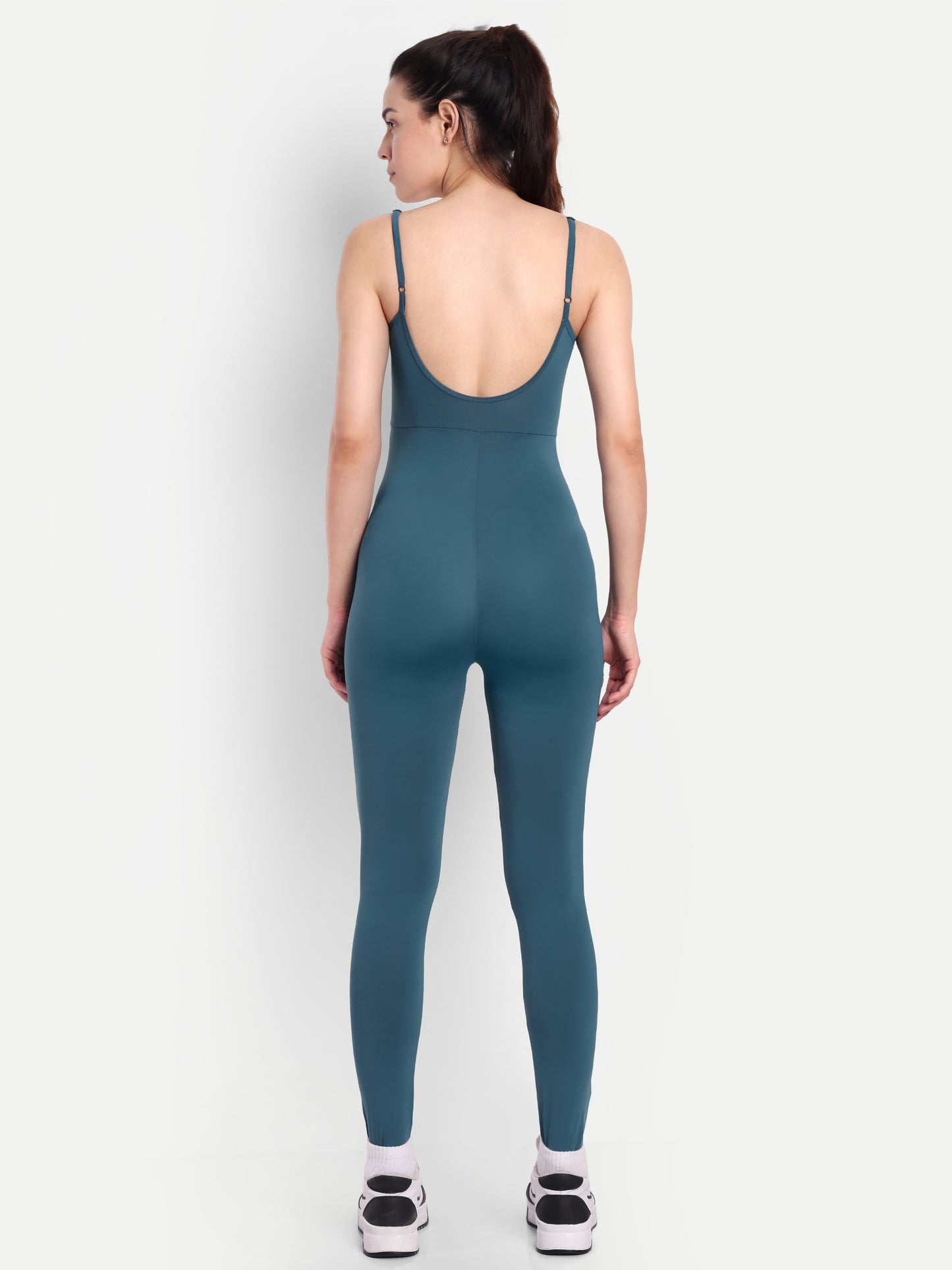 ISA BODYSUIT IN TEAL BLUE