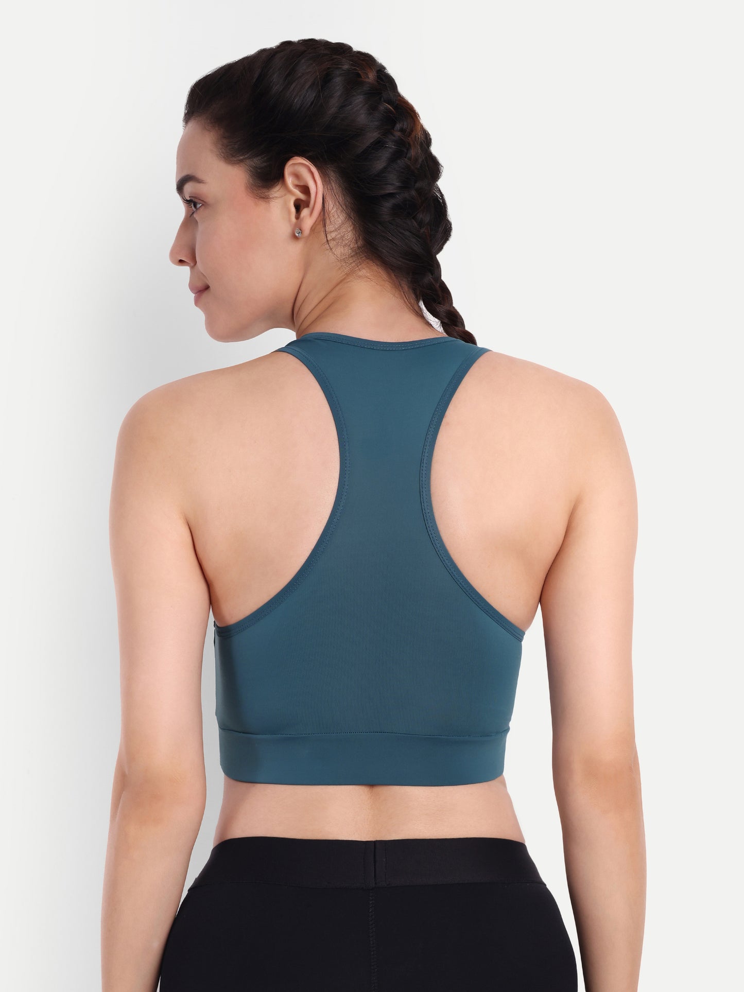 NATALIA SPORTS BRA IN TEAL BLUE