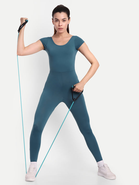 MARA BODYSUIT IN TEAL BLUE