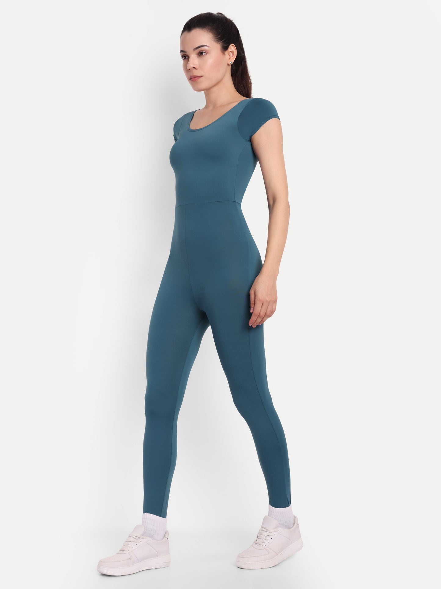 MARA BODYSUIT IN TEAL BLUE