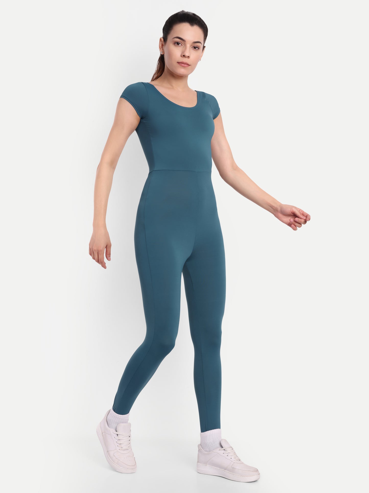 MARA BODYSUIT IN TEAL BLUE