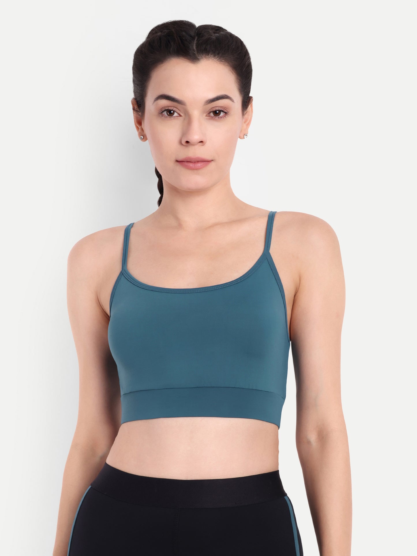 DEBBIE SPORTS BRA IN TEAL BLUE