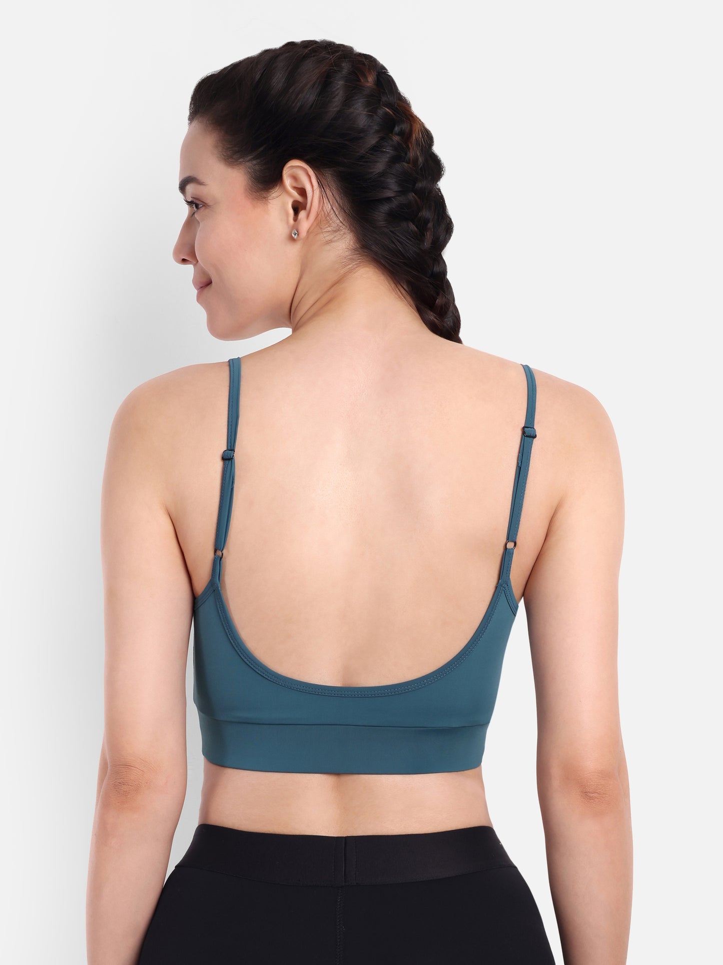 DEBBIE SPORTS BRA IN TEAL BLUE