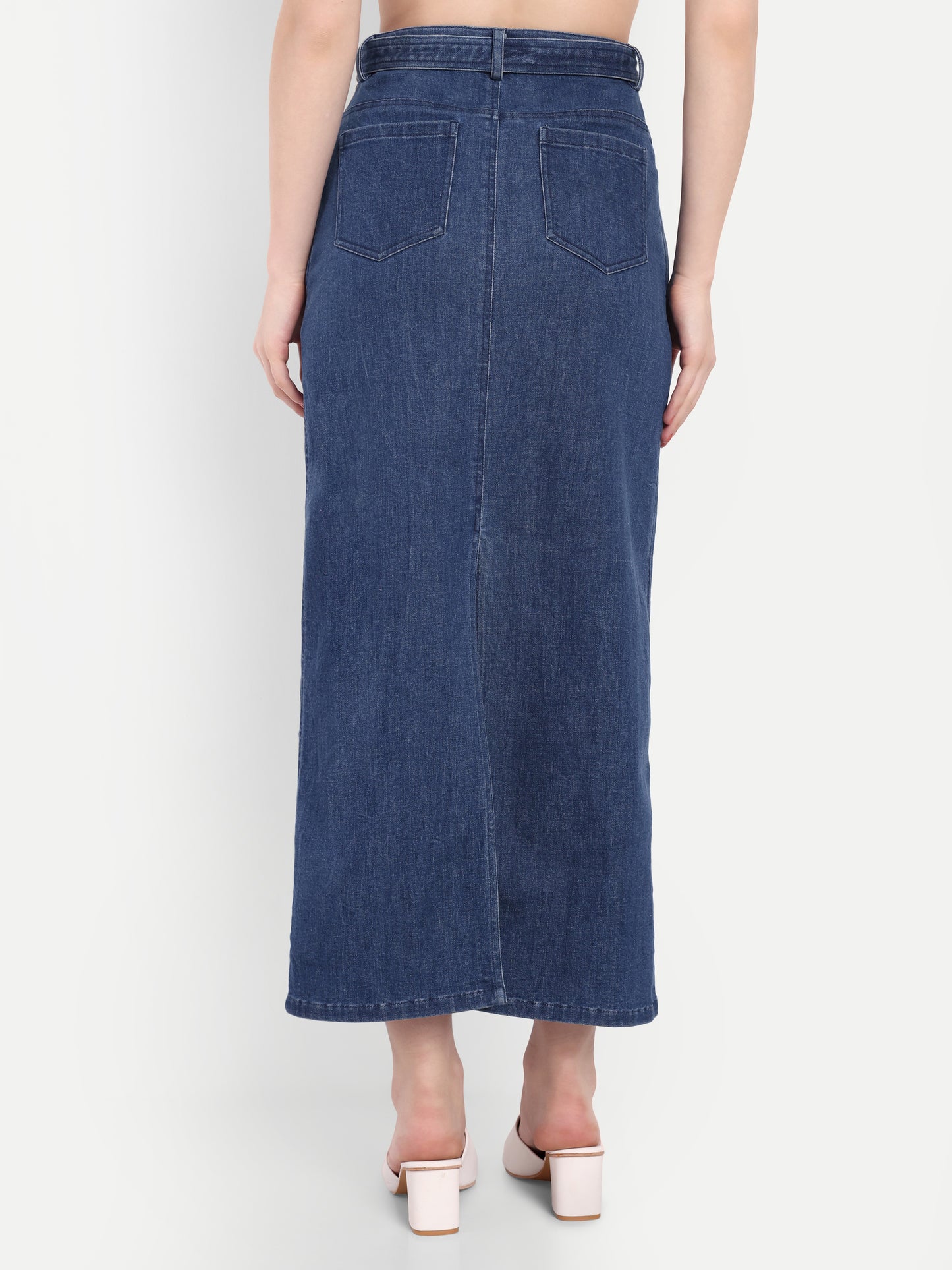 ASHLEY DENIM LONG SKIRT