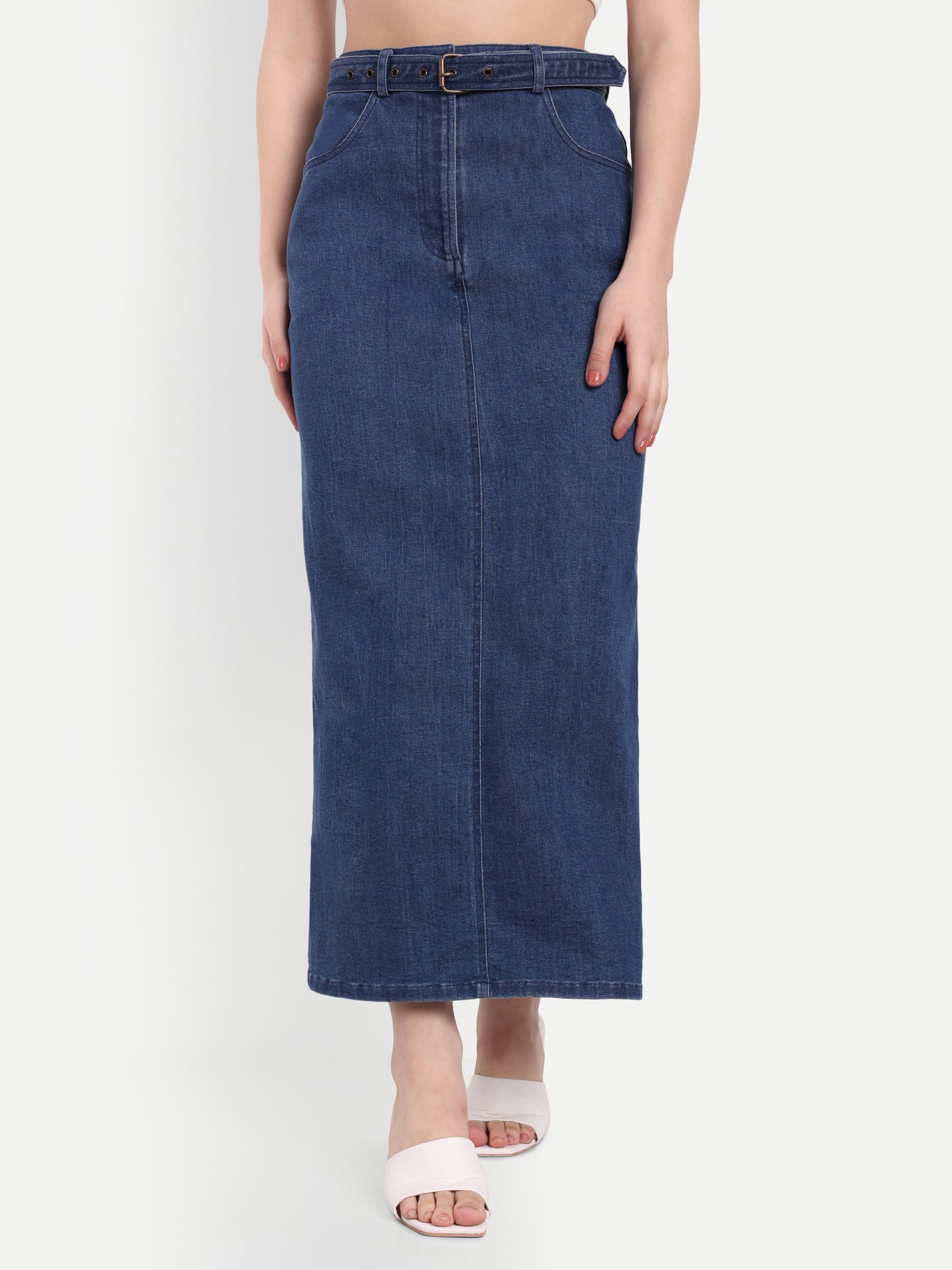 ASHLEY DENIM LONG SKIRT