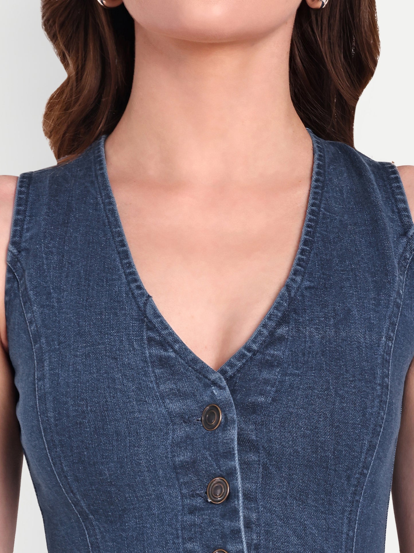 POPPY DENIM WAISTCOAT