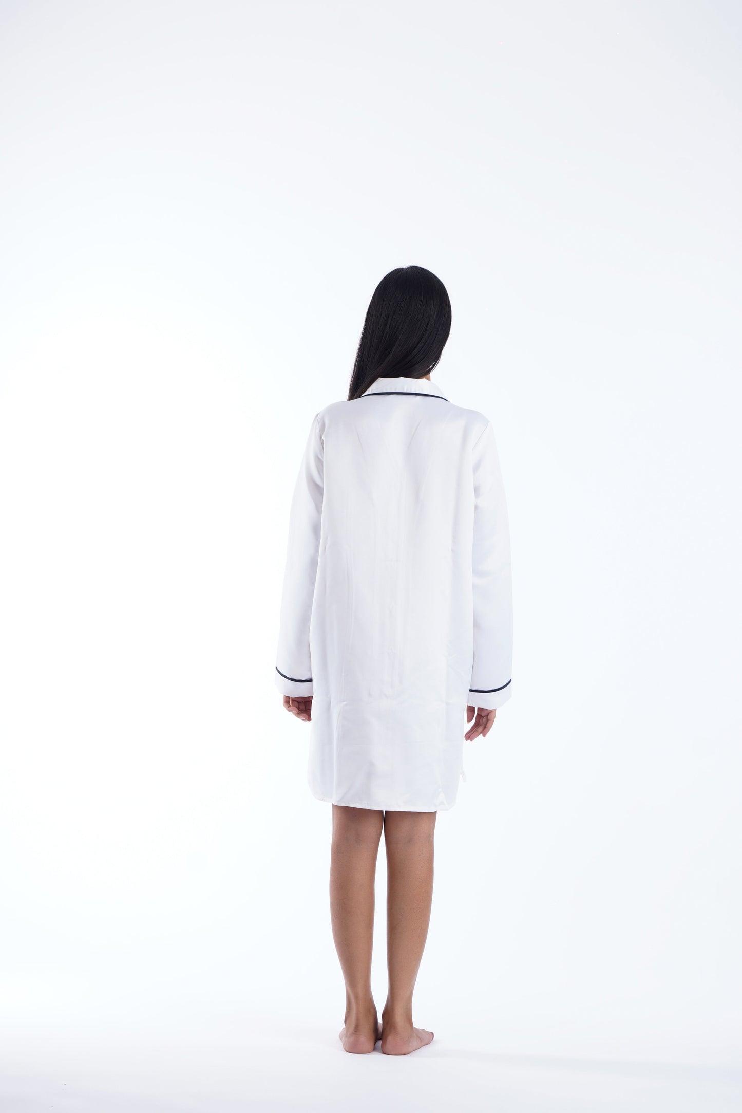 CHERIE SLEEP DRESS IN IVORY WHITE