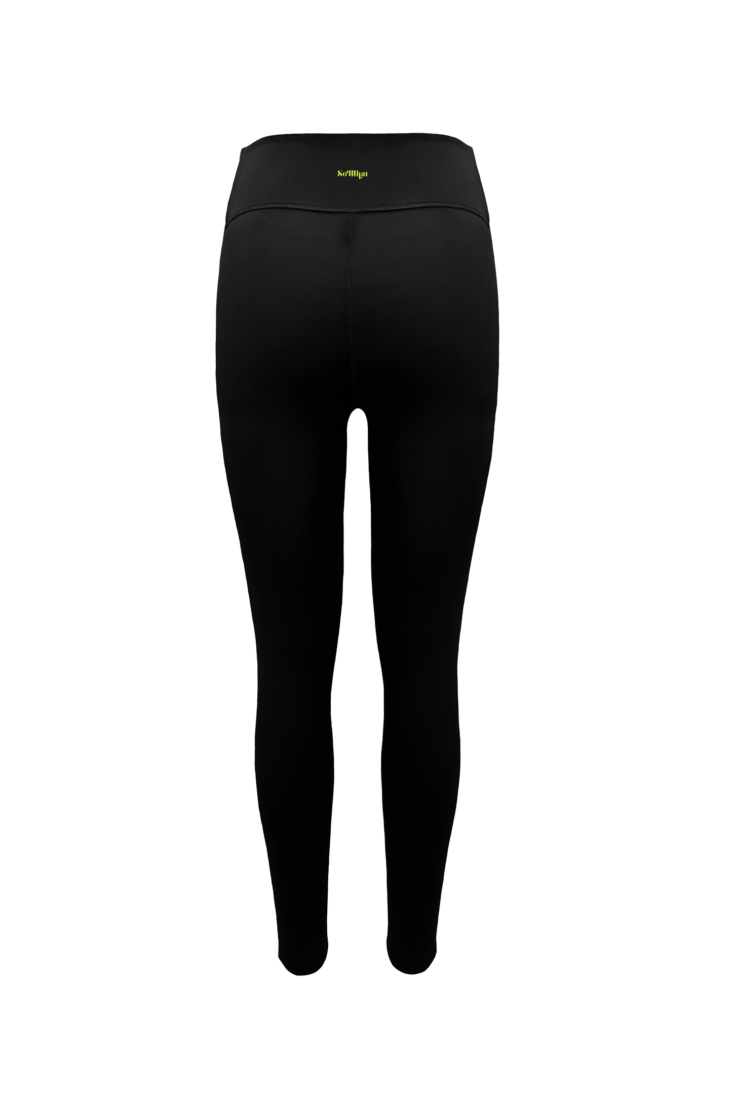 MARIA LILAC ACCENT HIGH WAISTED BLACK LEGGINGS