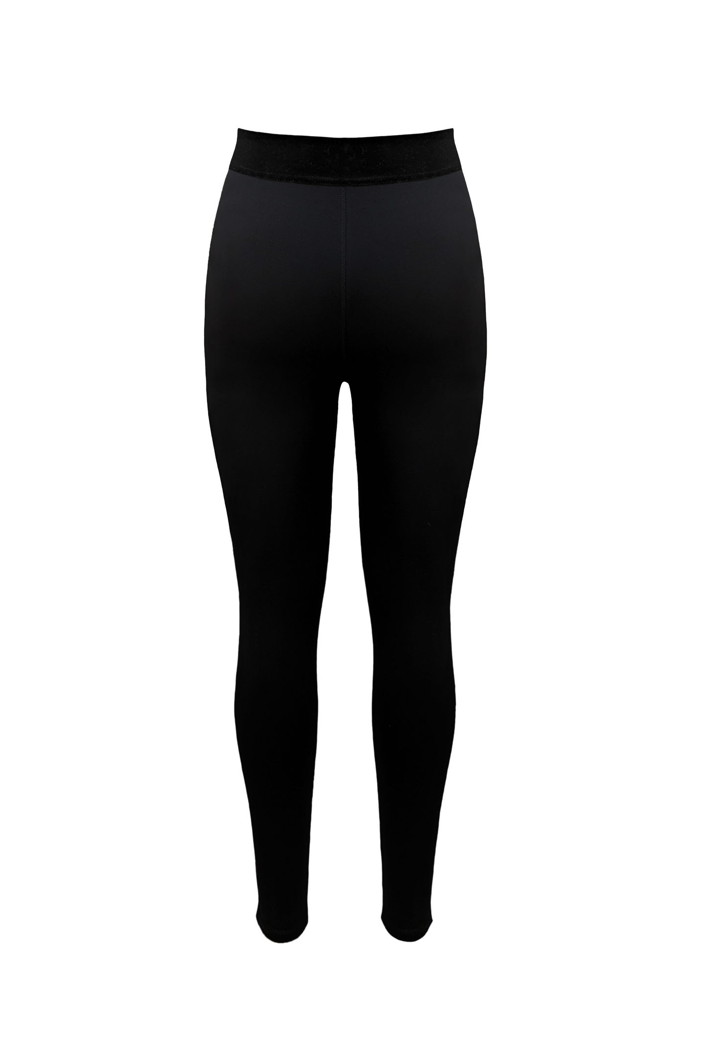 NAOMI LILAC ACCENT HIGH WAISTED BLACK LEGGINGS